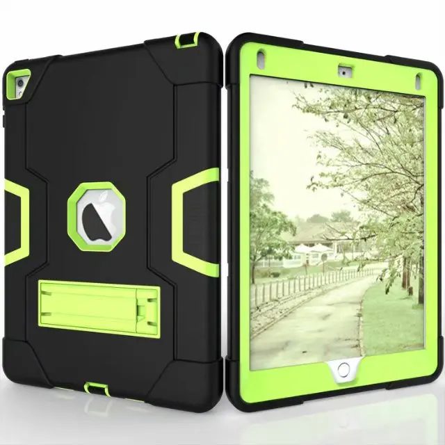 Бронированный чехол для iPad2 iPad3 iPad4 дети Безопасный сверхмощный силиконовый Жесткий чехол для Ipad 4 3 2 iPad 3 2 чехол для планшета
