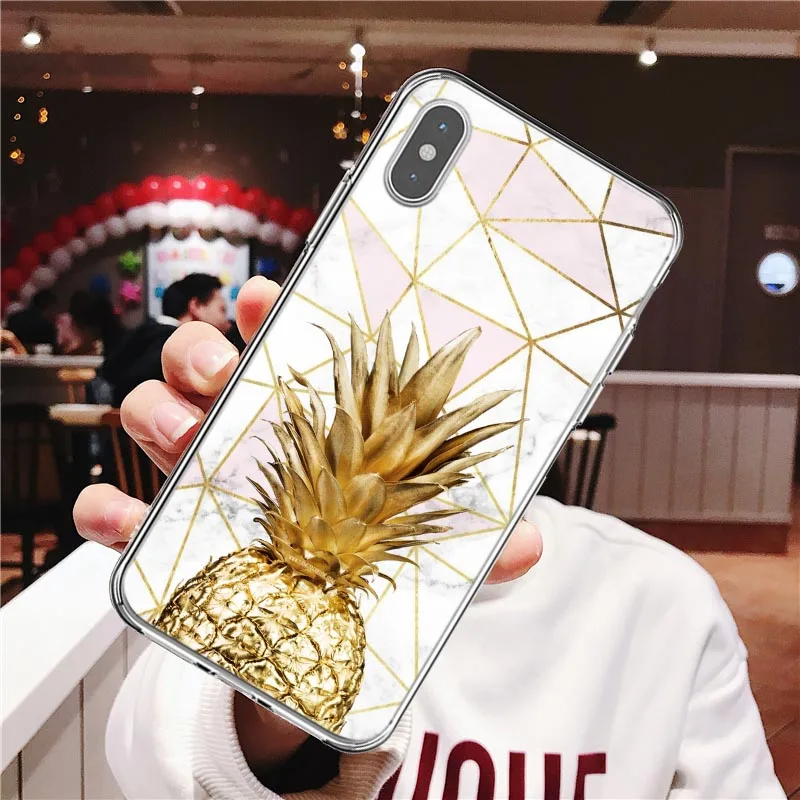 Роскошный гранитный мраморный чехол для телефона iPhone X XS Max XR мягкий из ТПУ 7 8 6 6s Plus