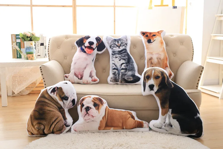 Precio Peluche De Juguete Almohada 3D De Colores Animales De Dibujos Animados Koala, Gato, Perro, Peluche De Juguete Cierre De Cremallera Cojín Suave Regalo De Cumpleaños B1388