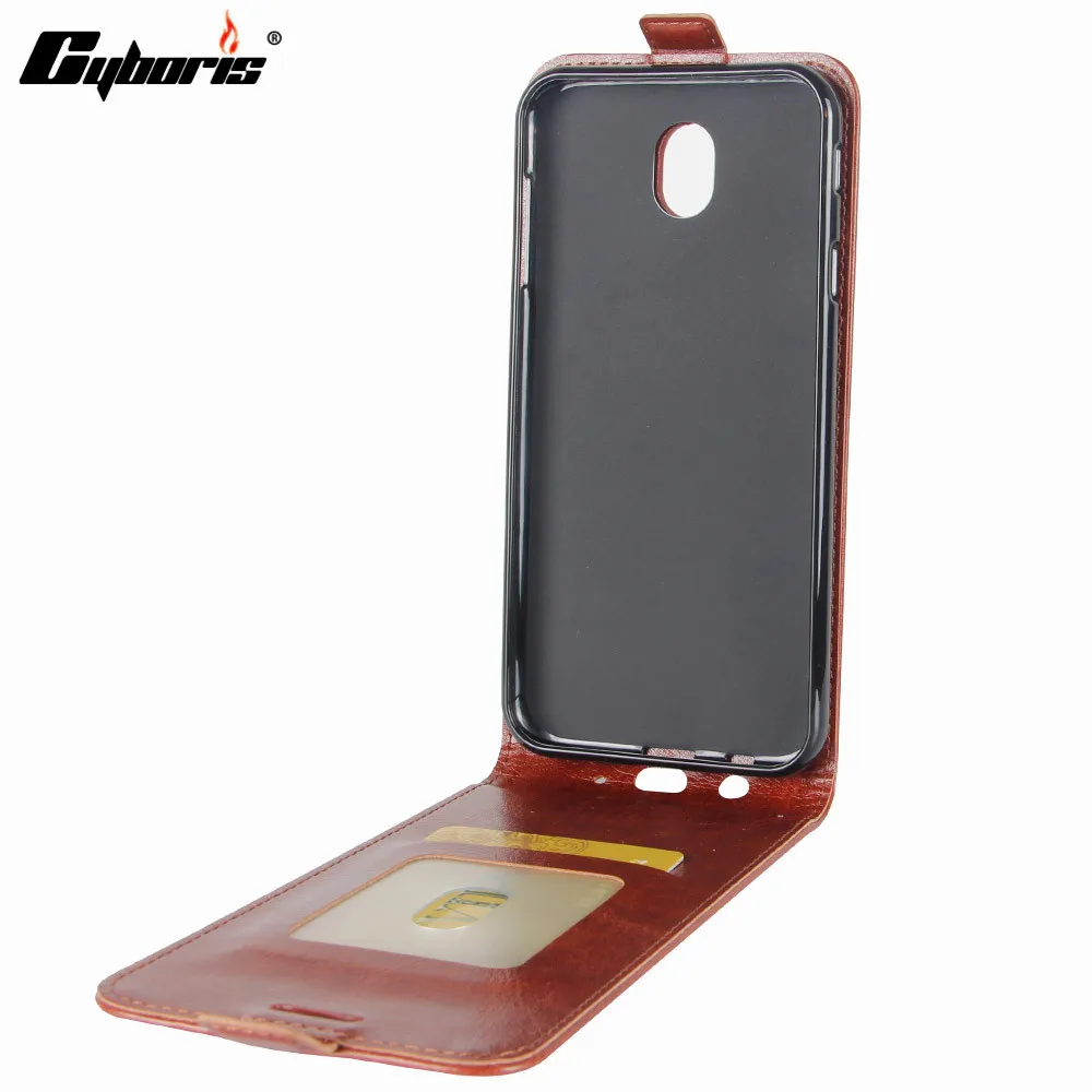 Cyboris для samsung Galaxy J3 J330F SM-J330F Funda Роскошный чехол-бумажник из искусственной кожи Вертикальный чехол для телефона флип-чехол Caso Coque