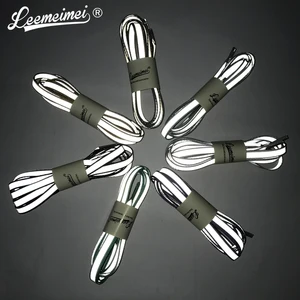 Спортивные баскетбольные холщовые шнурки для обуви 3 м, светоотражающие шнурки, светящиеся модные светящиеся шнурки для вечевечерние и кемпинга