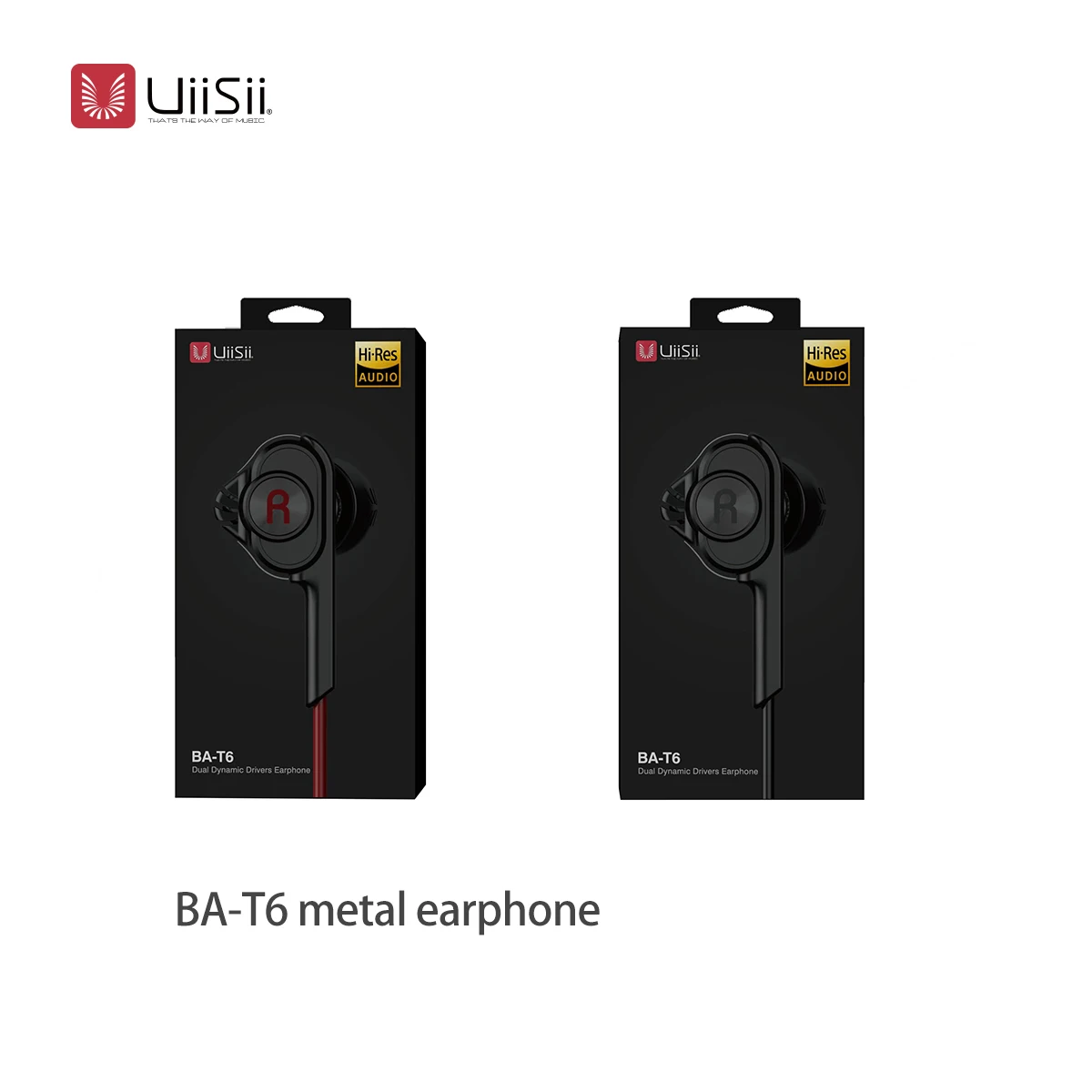 Uiisii наушники BA-T6 с двойным драйвером, шумоизоляция, Hi-Fi стерео наушники для спорта, музыки, игр, наушники для IOS и Android