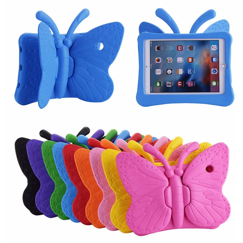 Чехол с мультипликационным принтом Butterfily для iPad 2 3 4 детский Силиконовый