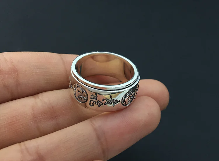 Мужское кольцо из серебра 925 пробы с широким ремешком|wide band ring|band rings925 ring |