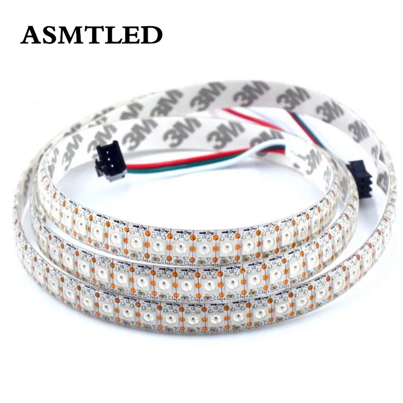 

DC5V WS2812 Built-in IC WS2812B LED Strip light RGB 5050 Full color 30/60/144 Pixel individually Addressable Programmable tape