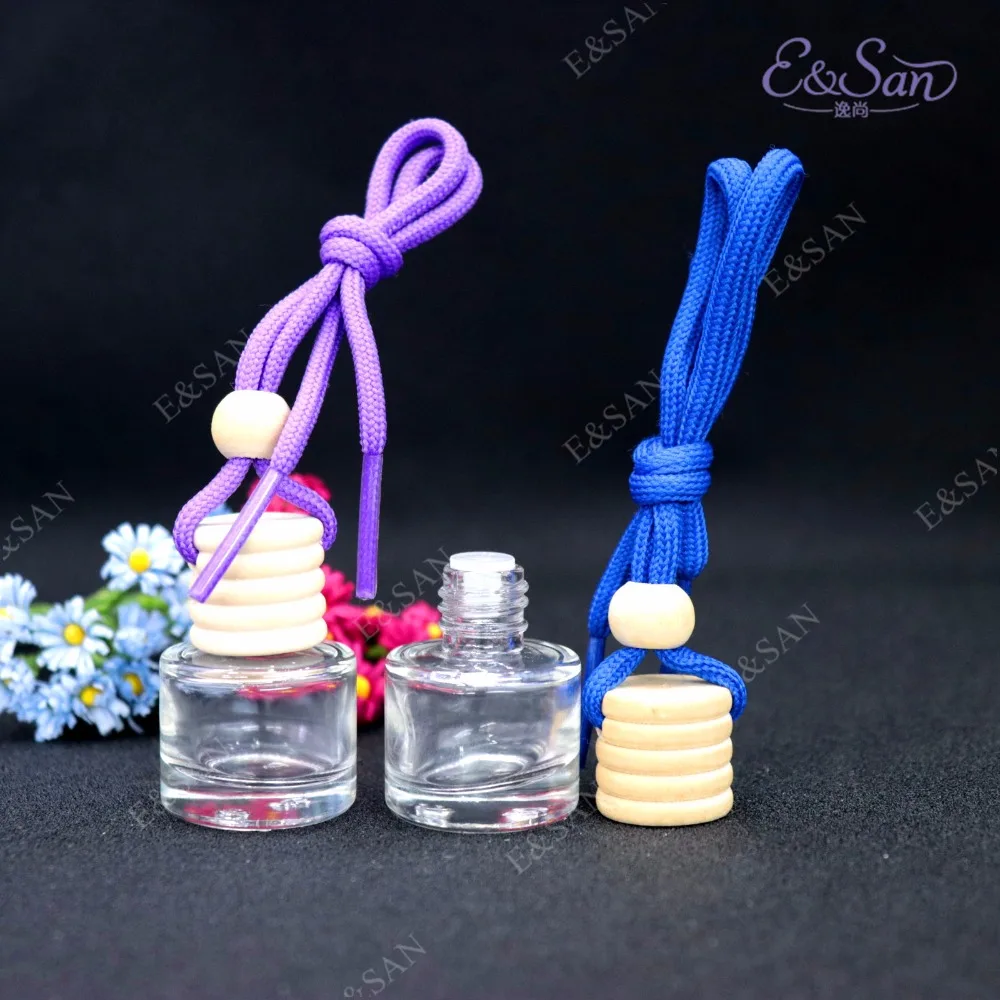 FM230 5ML круглая стеклянная прозрачная бутылка Автомобильная подвесная Косметика