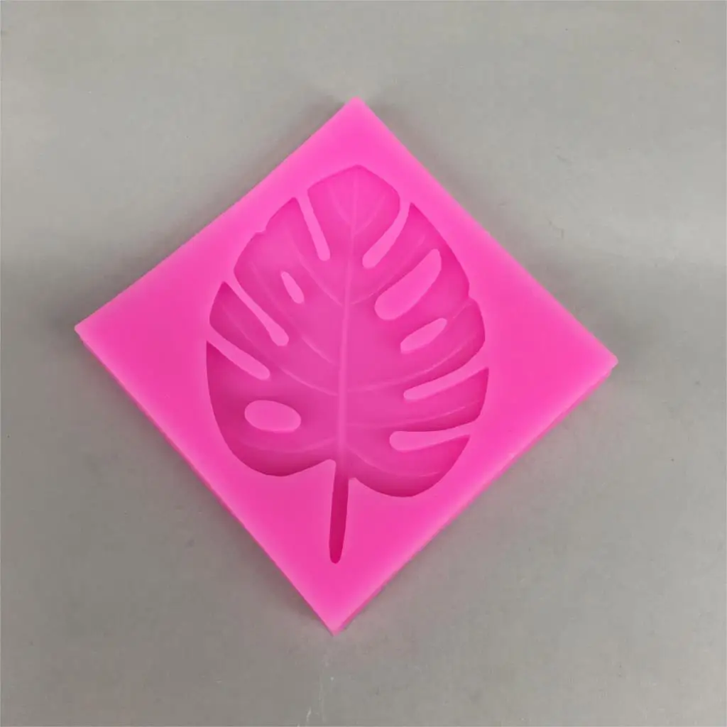 BK1091 3D Дерево формы в виде листьев Sugarcraft оставить силиконовые помадки украшения