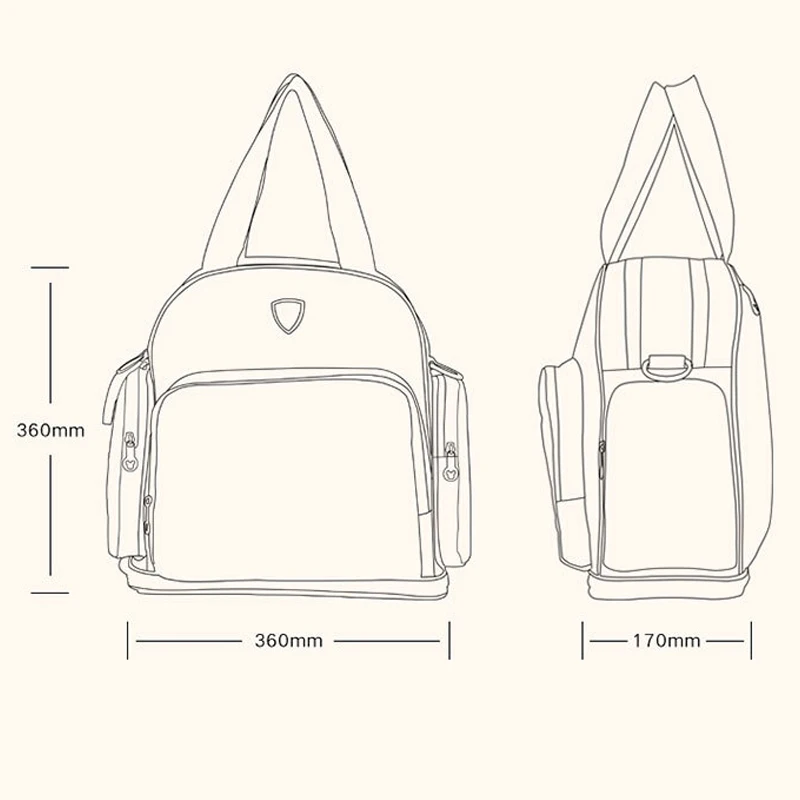 DISNEY водонепроницаемая сумка для подгузников бутылочка мам дорожный рюкзак