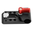 F09271 Универсальный пористый держатель с зажимом для 15 мм стержня опорная направляющая для непрерывного изменения фокусировки DSLR 5D2 GH2 +