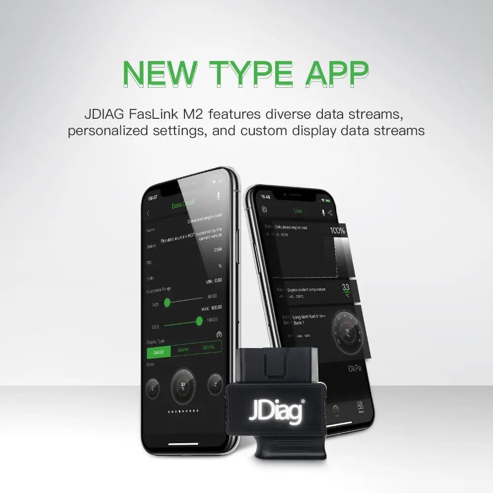 JDiag Faslink M2 Bluetooth 4.0 OBDII Car Diagnostic Tool OBD2 Automotive Code Reader | Автомобили и мотоциклы