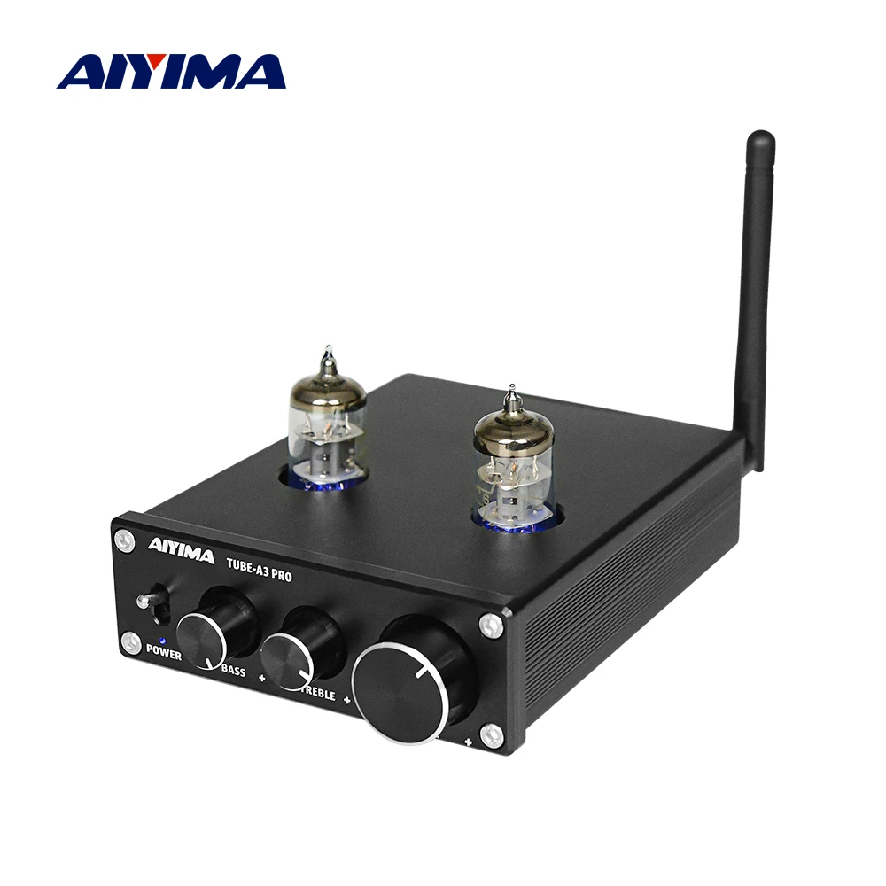 AIYIMA 6J1 ламповый усилитель предусилитель Bluetooth 5,0 предусилитель с регулировкой тонов высоких басов DIY динамик домашний звуковой кинотеатр