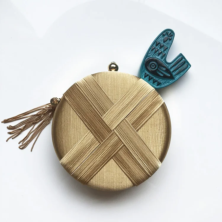 Модная женская сумочка маленькая сумка-клатч на плечо с цепочкой Женский Круглый