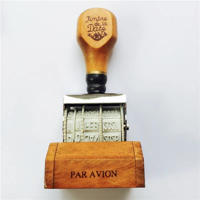 Date Stamp Винтажные каваи штамп планировщика штамп для ежедневника деревянные штампы для планировщика - Цвет: Date Stamp