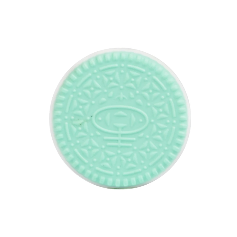 biscuit-mint 10 шт./партия, Силиконовые Прорезыватели для зубов в форме животных, аксессуары для пустышки в форме животных, DIY, свободные бусины-прорезыватели, ожерелье - Цвет: biscuit-mint