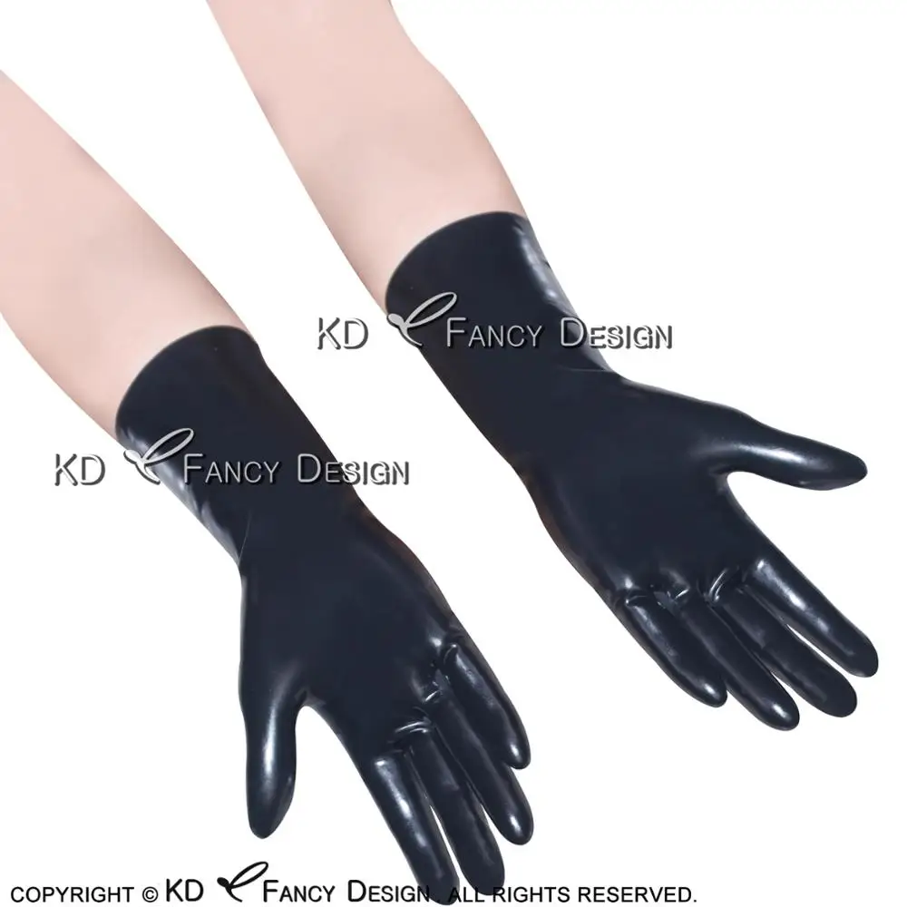 Черные сексуальные короткие латексные перчатки резиновые рукавицы|gloves rubber|gloves