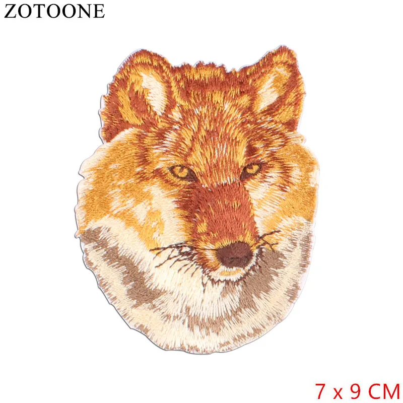 ZOTOONE нашивка с животными Волк тигр наклейки сделай сам утюжок на одежду