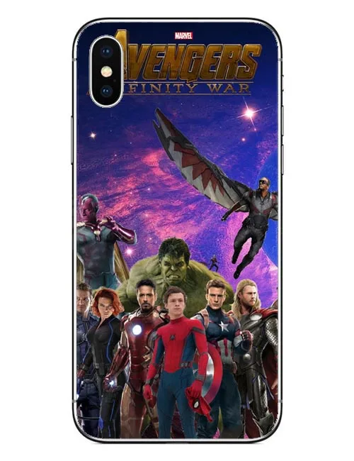 Marvel Avengers Infinity War Thanos Жесткий ПК чехол для телефона iPhone 5 5S SE 6 6S Plus 7 XS Max XR 8 X