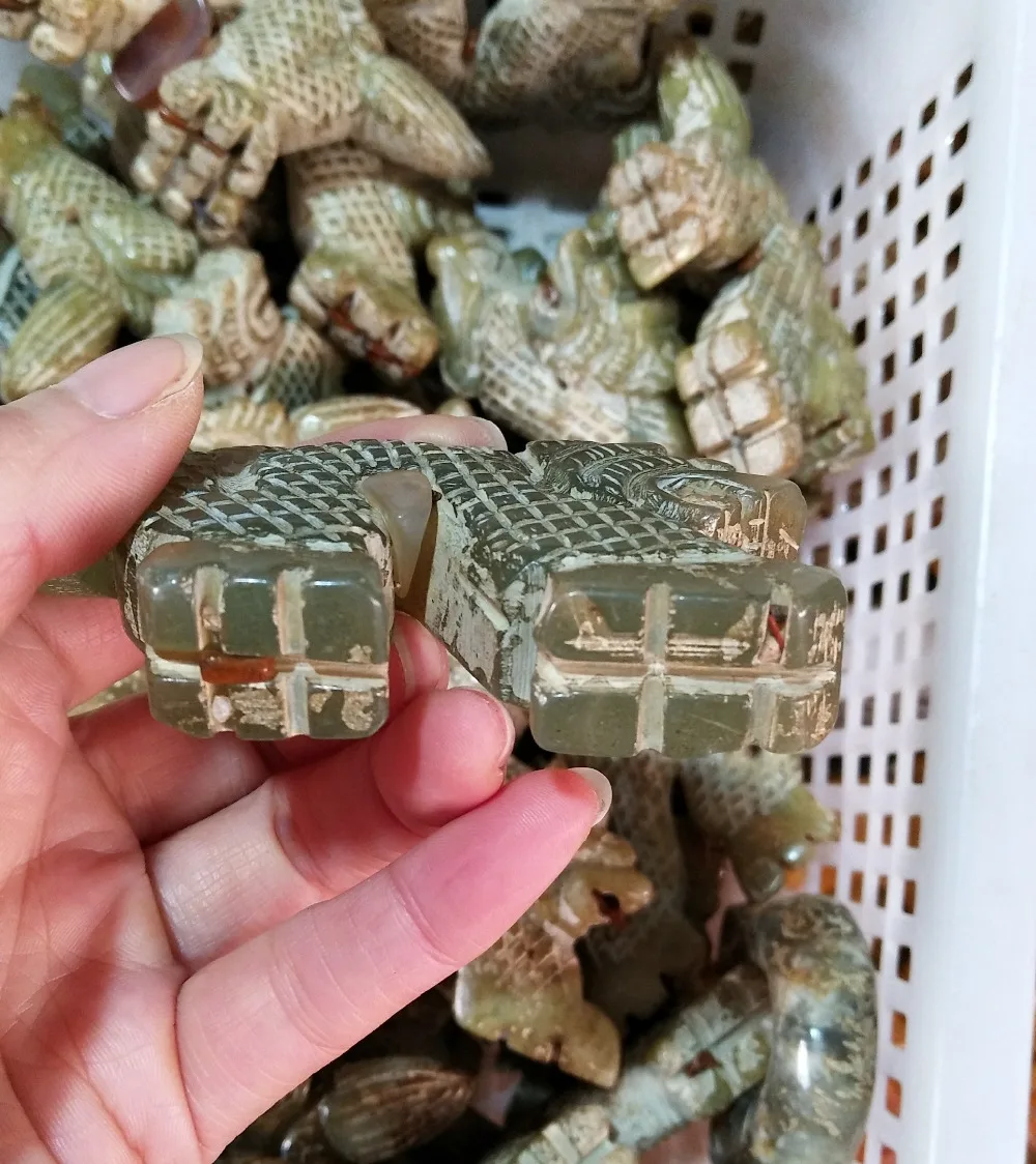 Chinese Han Dynasty natural old jade art dragon rekindled pendant | Дом и сад