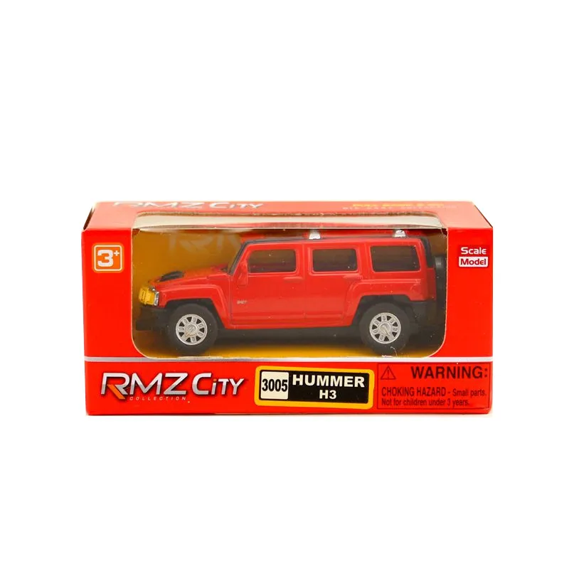 Hummer H3 Red RMZ City/1: 64 Масштаб/литая под давлением игрушечная модель/Hummer Chevrolet Camaro/SUV Супер автомобиль/образовательная Коллекция/оттягивание/подарок для детей - Цвет: Hummer H3 Red