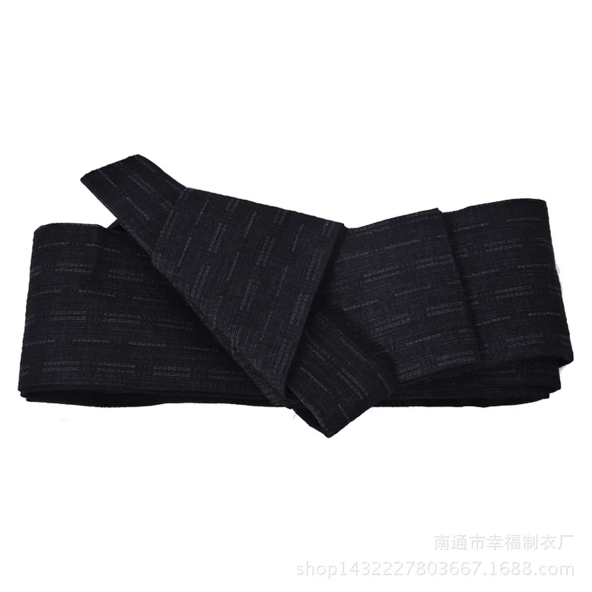 Мужские японские Самурайские костюмы кимоно Jinbei Домашняя одежда свободная хлопковая черная традиционная юката одежда пижамы Ночная рубашка халат