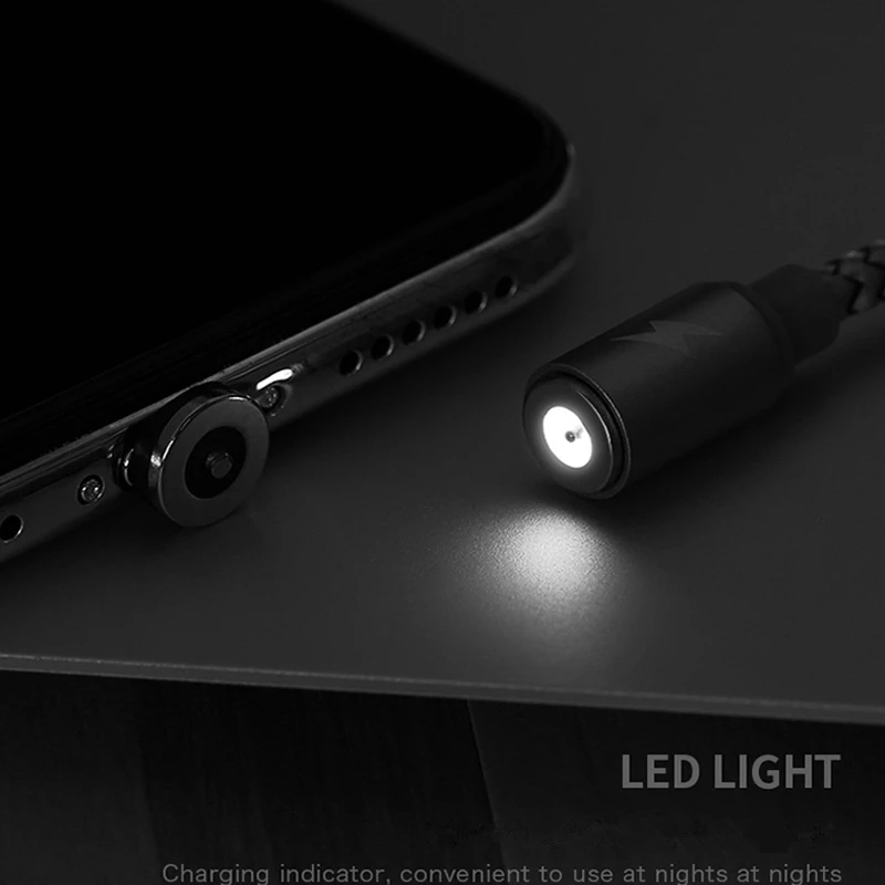 Remax Магнитный micro-usb кабель со светодиодной подсветкой для samsung S7 xiaomi redmi быстрой