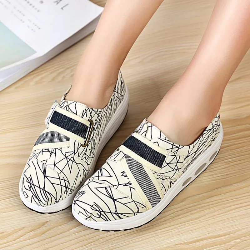 Женская обувь для тенниса дышащая нескользящая на танкетке Zapatillas Deportivas Muje