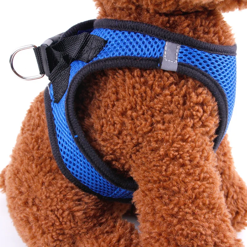 Большой сетчатый дышащий поводок для собак регулируемый уличная прогулочная