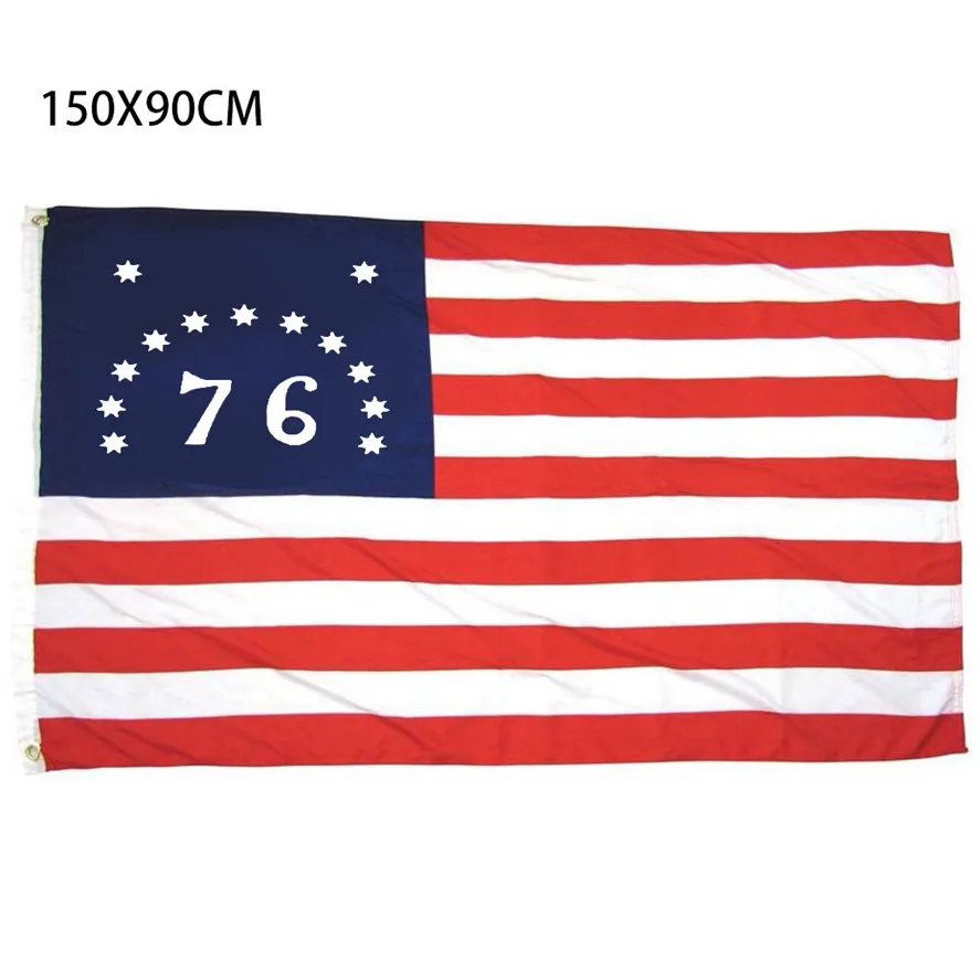Новый 1 шт. Флаг США 90x150 см украшение сада 13 звезд американские звезды и полосы 3X5