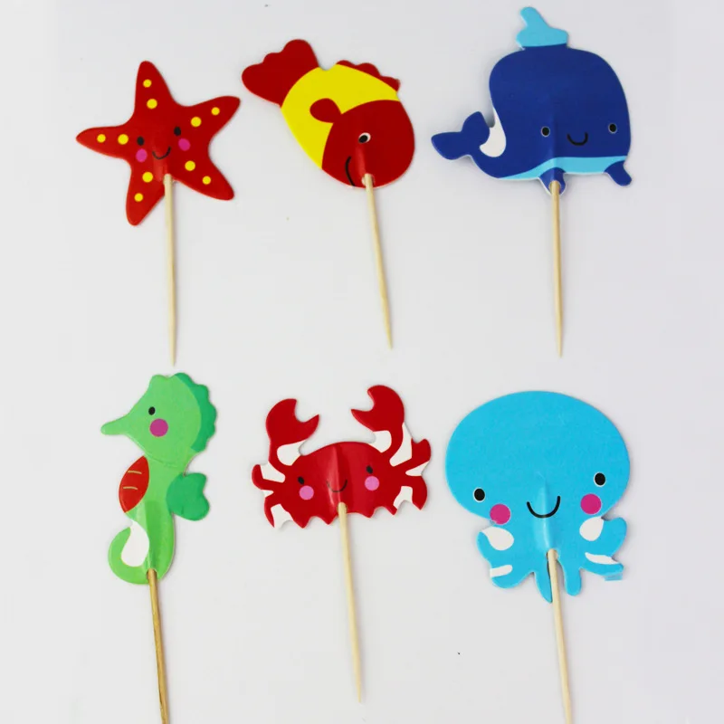 1x24pcs 24 шт/48 шт Многоцветный Микки Минни Маус шар кекс Топпер Маффин торт украшение день рождения свадьба Вечеринка поставщиков - Цвет: 1x24pcs