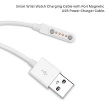 Магнитное зарядное устройство для умных часов Шнур USB мужчина к 4 Pin Пружинные контакты SMT/SMD Мощность кабель для GT88 GT68 KW08 KW18 KW88 KW98 KW99 KW28 FS08 GV68 KW06