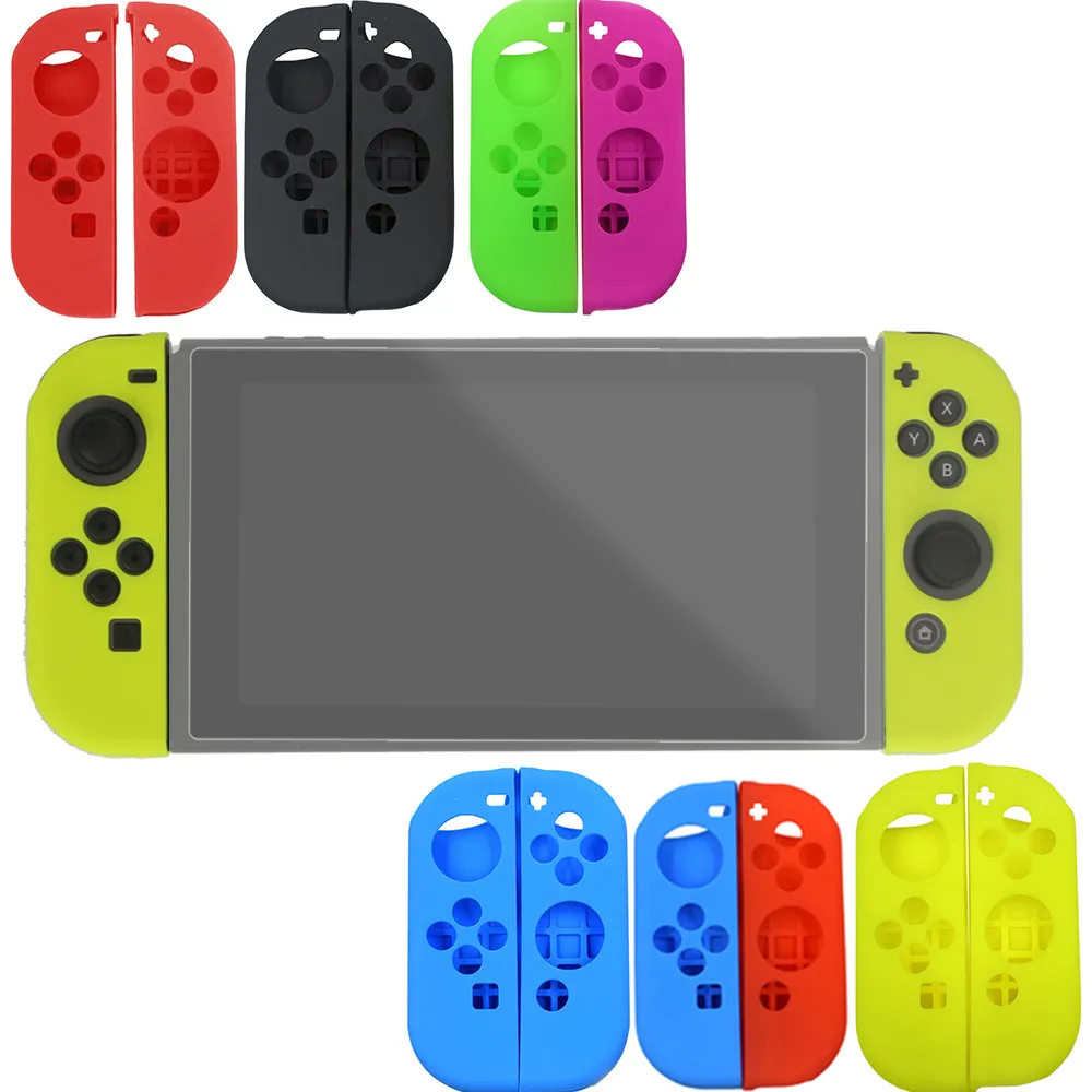 Мягкий силиконовый чехол набор аксессуаров для защиты кожи переносной Nintendo Switch