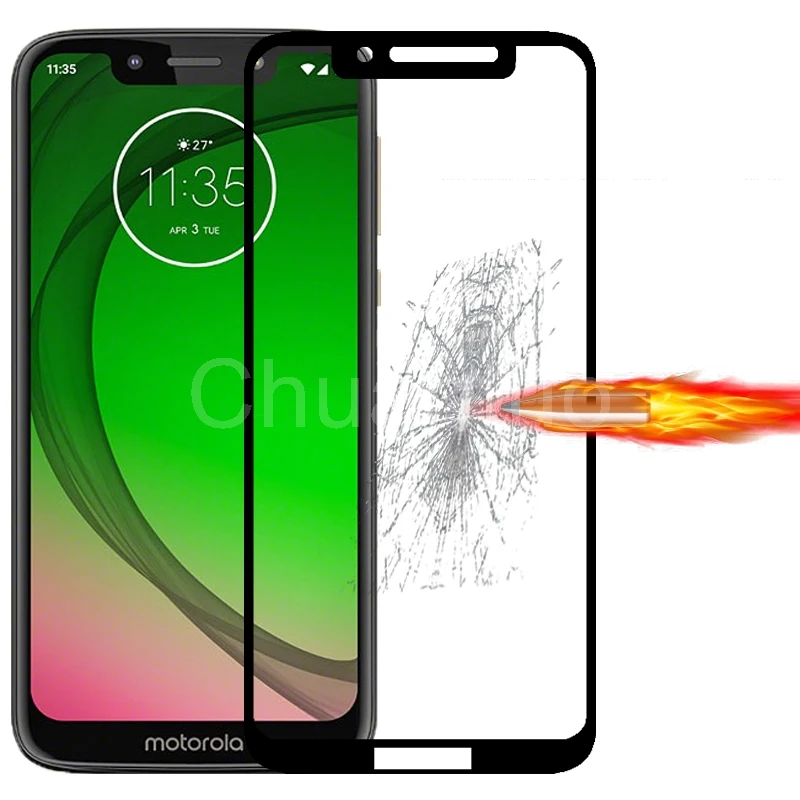 2.5D 9H Премиум Закаленное стекло для Motorola Moto G7 Play полное покрытие Защитная пленка