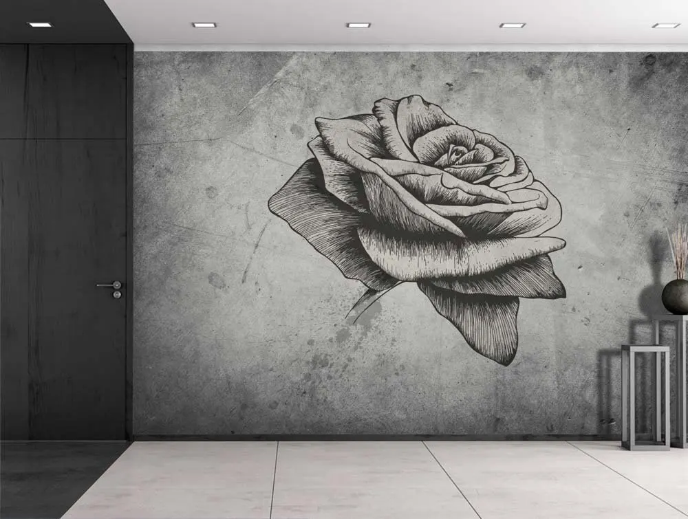 Изготовленный На Заказ 3D фото обои Wall Art роза рисунок декоративный настенный