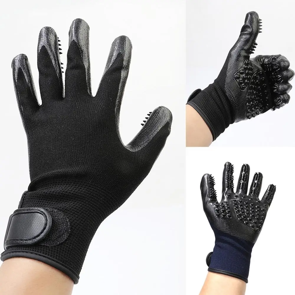 1 пара перчатки для ухода за домашними животными щетка чистки собак и кошек