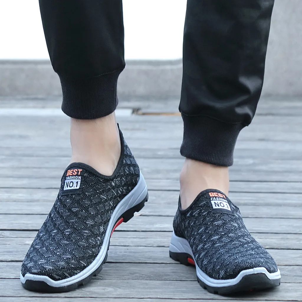 Men sunmer Casual shoes Men's Lightweight Breathable Fashion Leisure Shoes Running Sport Casual Shoes Sneakers#G3