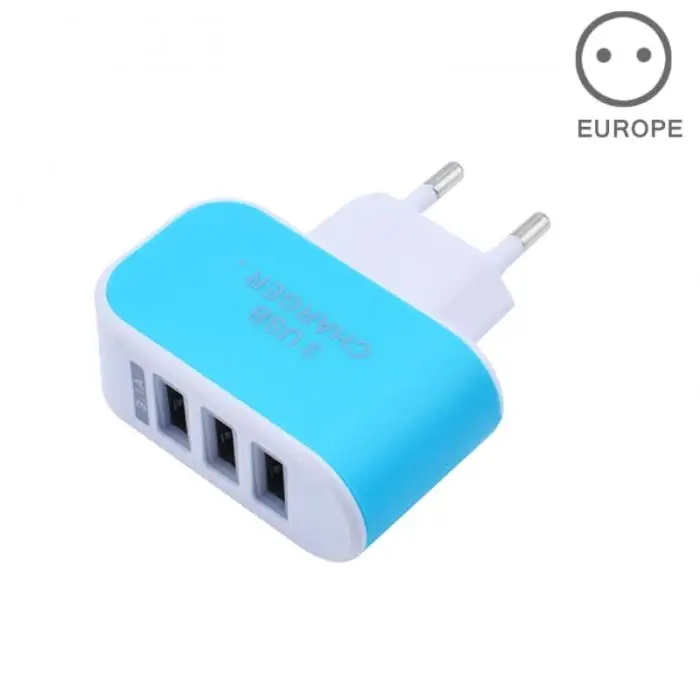 Зарядное устройство EU/US с 3 портами USB зарядное устройство для путешествий AC зарядное устройство s адаптер для путешествий аксессуары