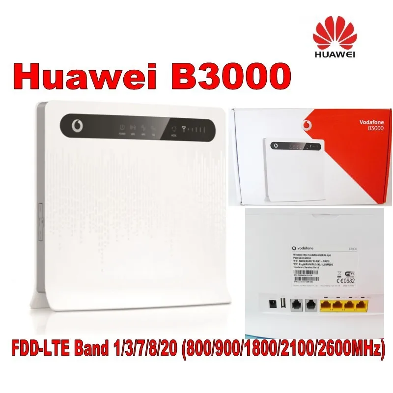 Комплект из 2 беспроводных маршрутизаторов Vodafone B3000(Huawei B593s-22) LTE 4G CPE с поддержкой