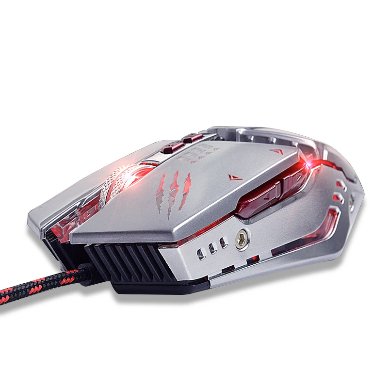 X5 компьютерная игровая мышь Проводная 7 Bottons 3200 dpi USB перезаряжаемая дышащий