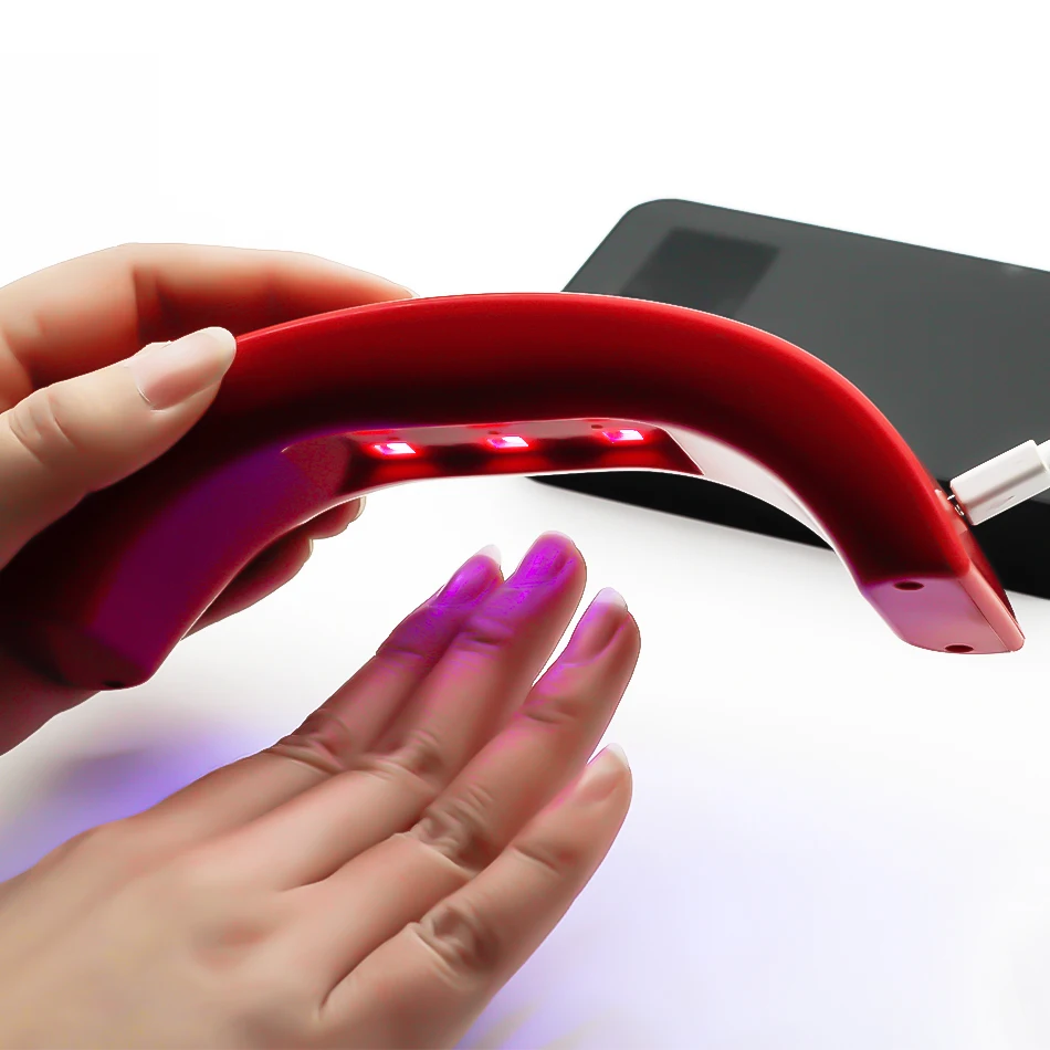 Genailish SUNмини 12 Вт УФ и ЛЕД Лампы Для Ногтей Сушилка UV LED Лампа Маникюра USB Сушки В