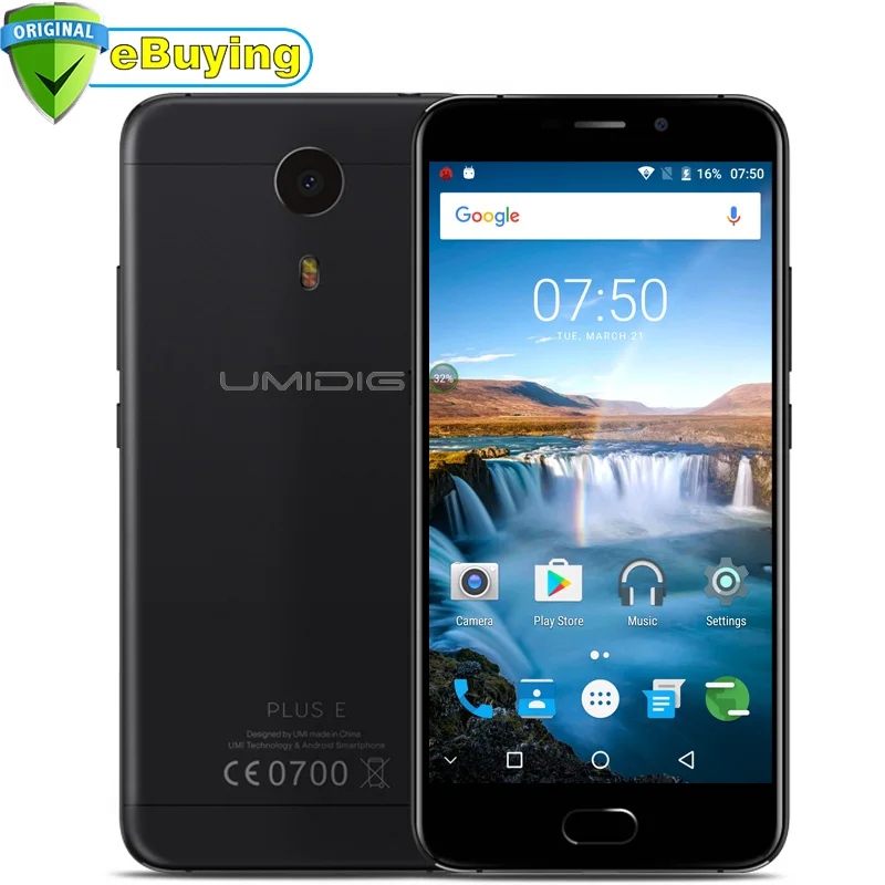 Umidigi плюс E Android 6.0 смартфон МТК P20 Octa Core мобильный телефон 5.5 дюймов 6 ГБ Оперативная