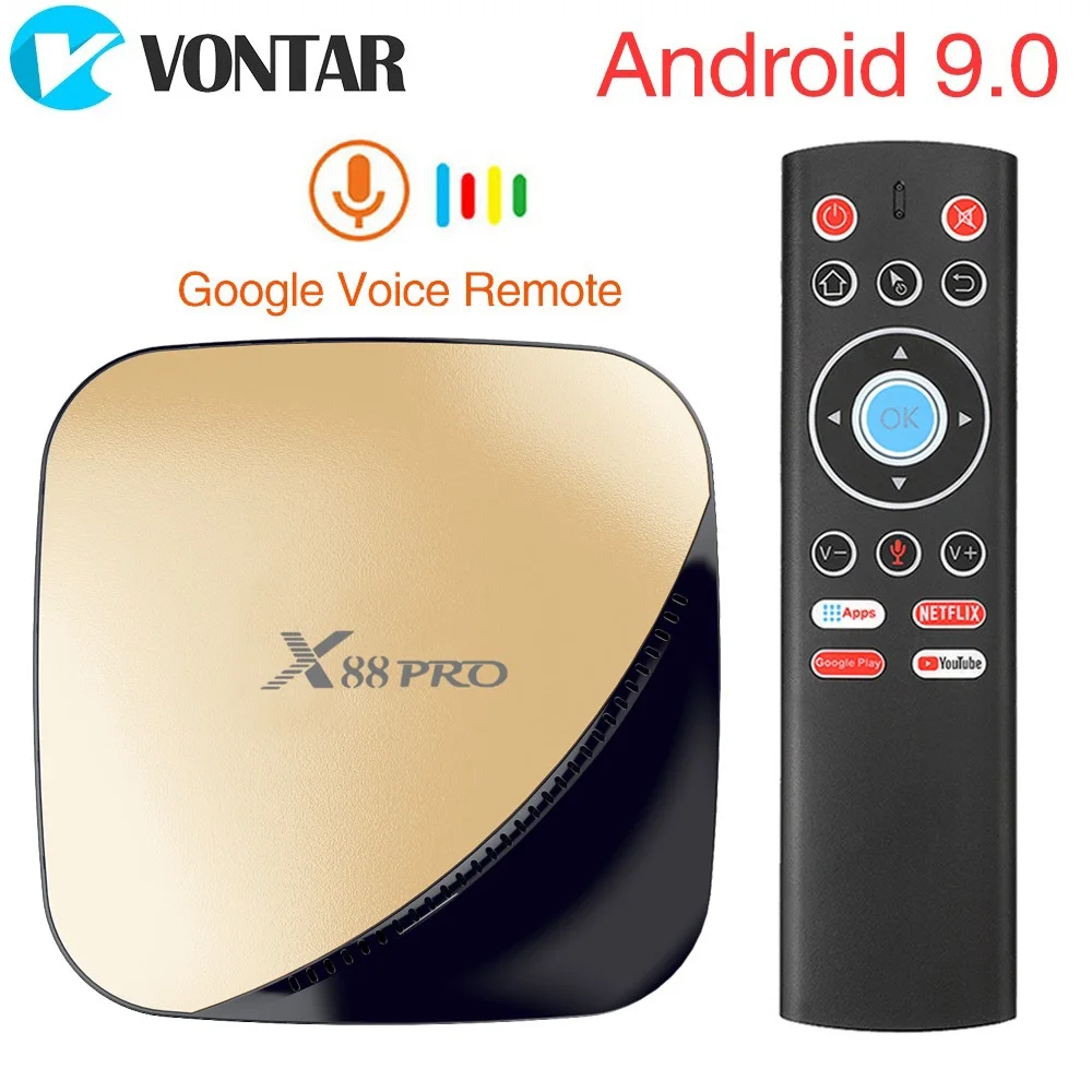 Оригинальная ТВ-приставка X88 Pro X88pro Android 9 0 Smart TV Box RK3318 2 4/5G Dual Wifi 4K HDR USB3.0 Google Play Store