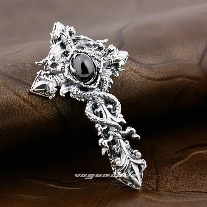 Черный кулон в виде дракона из фианита шпагат подвеска твердого искусственного