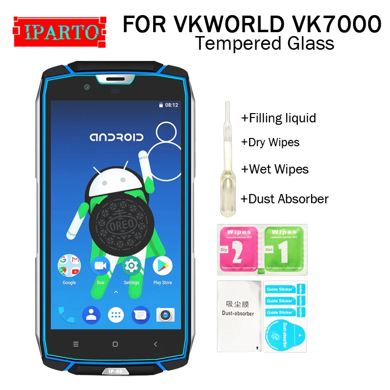 Закаленное стекло VKWORLD VK7000 100% Высококачественная защитная пленка 9H для (не