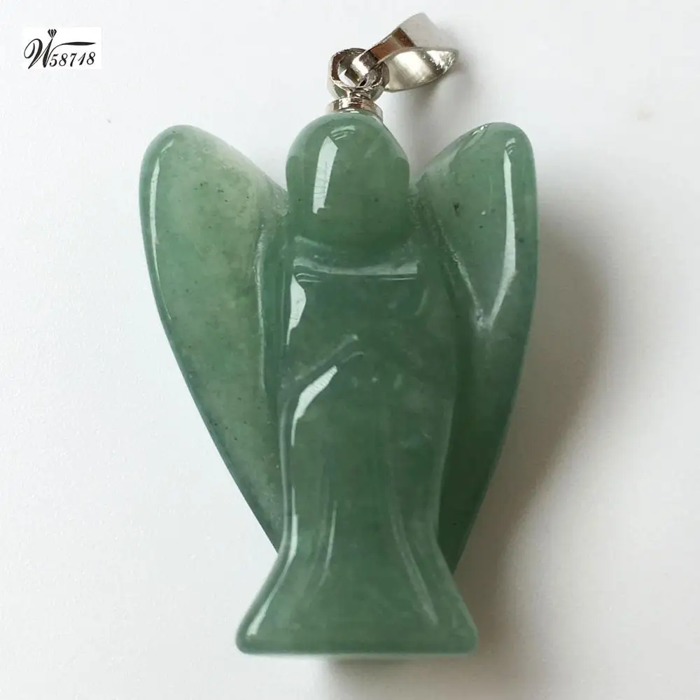 Подвеска в виде ангела Aventurine из сердолиана с опаловым тигриным глазом Lapis Lazuli Jaspe