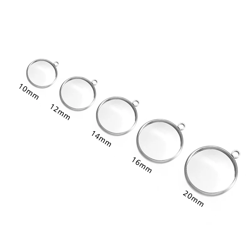 20 шт. круглые Кабошоны 10/12/14/16/20 мм|bezel blank|round cabochonblank bezel |