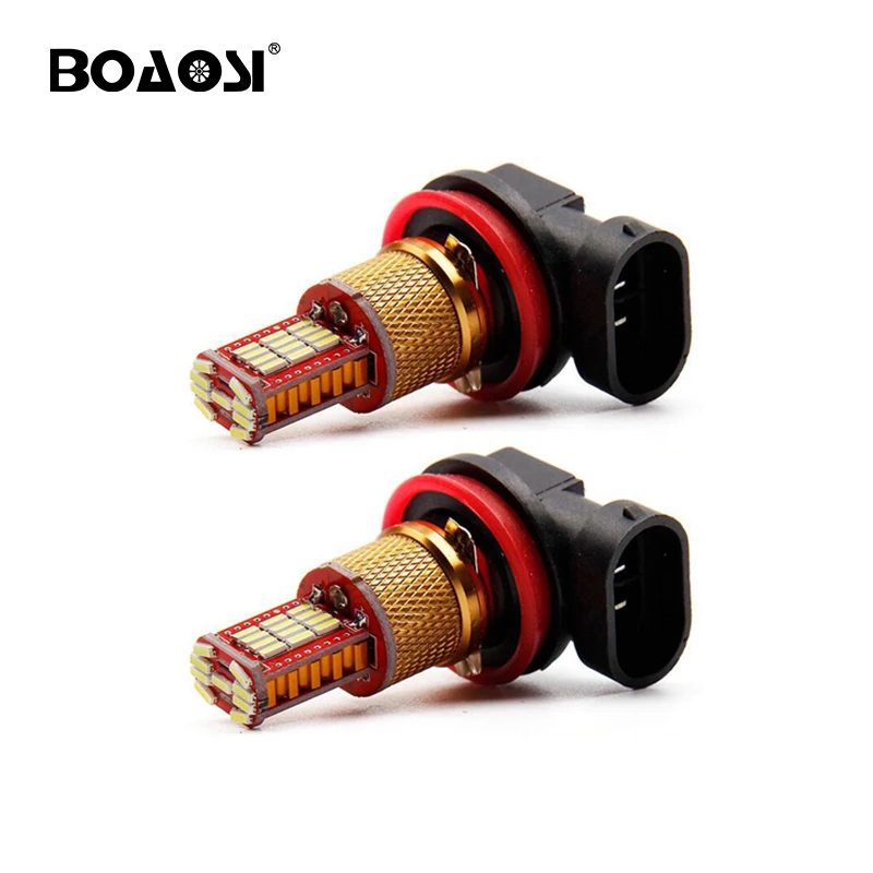 

BOAOSI 2x6000K белые светодиодсветодиодный лампы 4014 чипов H11 H8 H9 9005 HB3 9006 HB4 Автомобильные противотуманные фары дальнего света