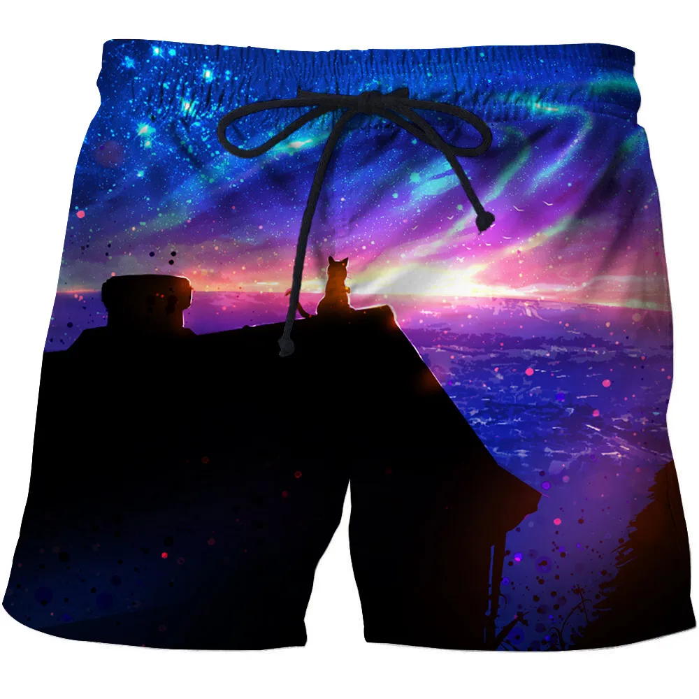 

2019 NEW Men T-Short Quick Dry Run Pants Anime Shorts 3D print Animal Summer Surfing Beach Bodybuilding Breathable Fitness Male