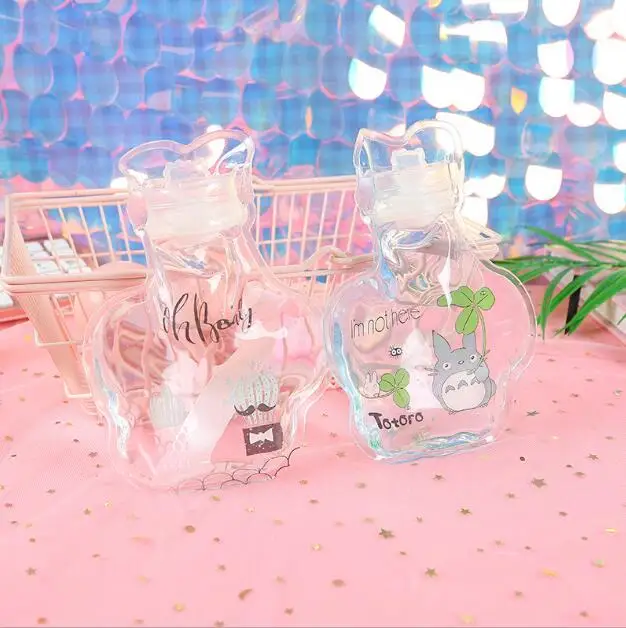 Мультяшная Прозрачная ПВХ бутылка для горячей воды портативные мини-грелки