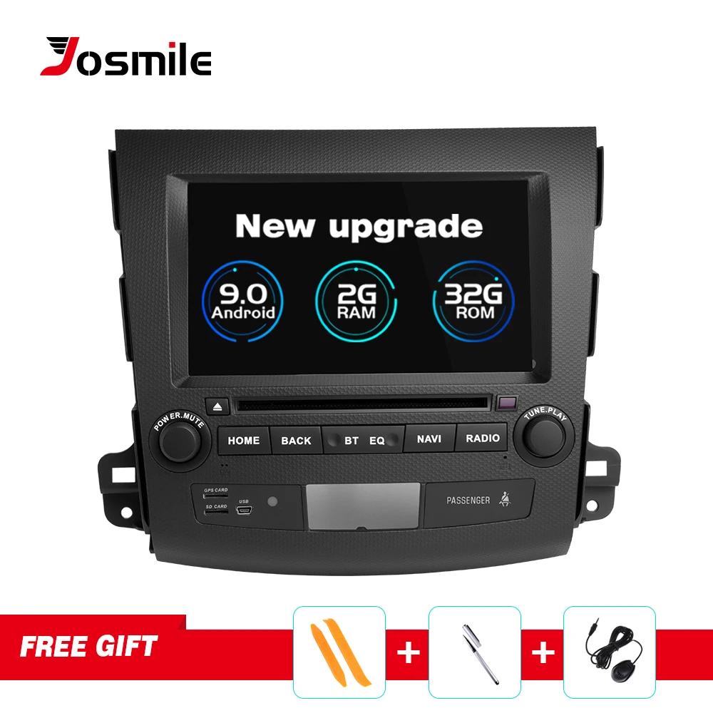 Josmile 2 Din Android 9 0 Автомобильный мультимедийный плеер для Mitsubishi Outlander 3 2007 2008 2009 2010 2011