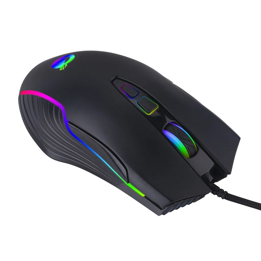 VOBERRY G4 USB Проводная RGB подсветка моделирование Макросъемка механическое Программирование мышь Эргономика ноутбук компьютерная игра